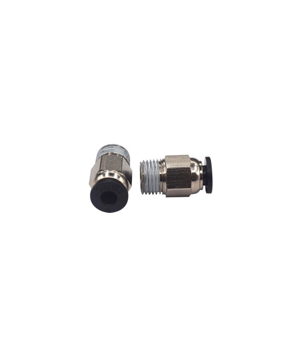 Conector guia para filamento impresora 3D V6 Roscado M10 diametro M4