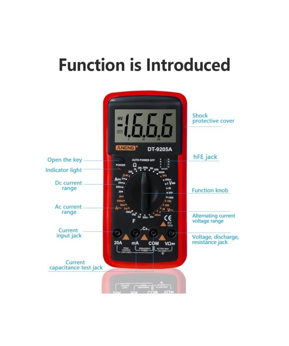 Multimetro Digital DT-9205N