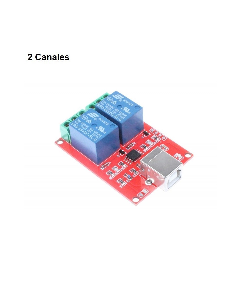 Modulo Rele USB 5V 10A 2 - 8 Canales