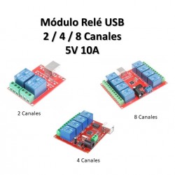Modulo Rele USB 5V 10A 2 -...