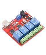 Modulo Rele USB 24V 10A 4 Canales