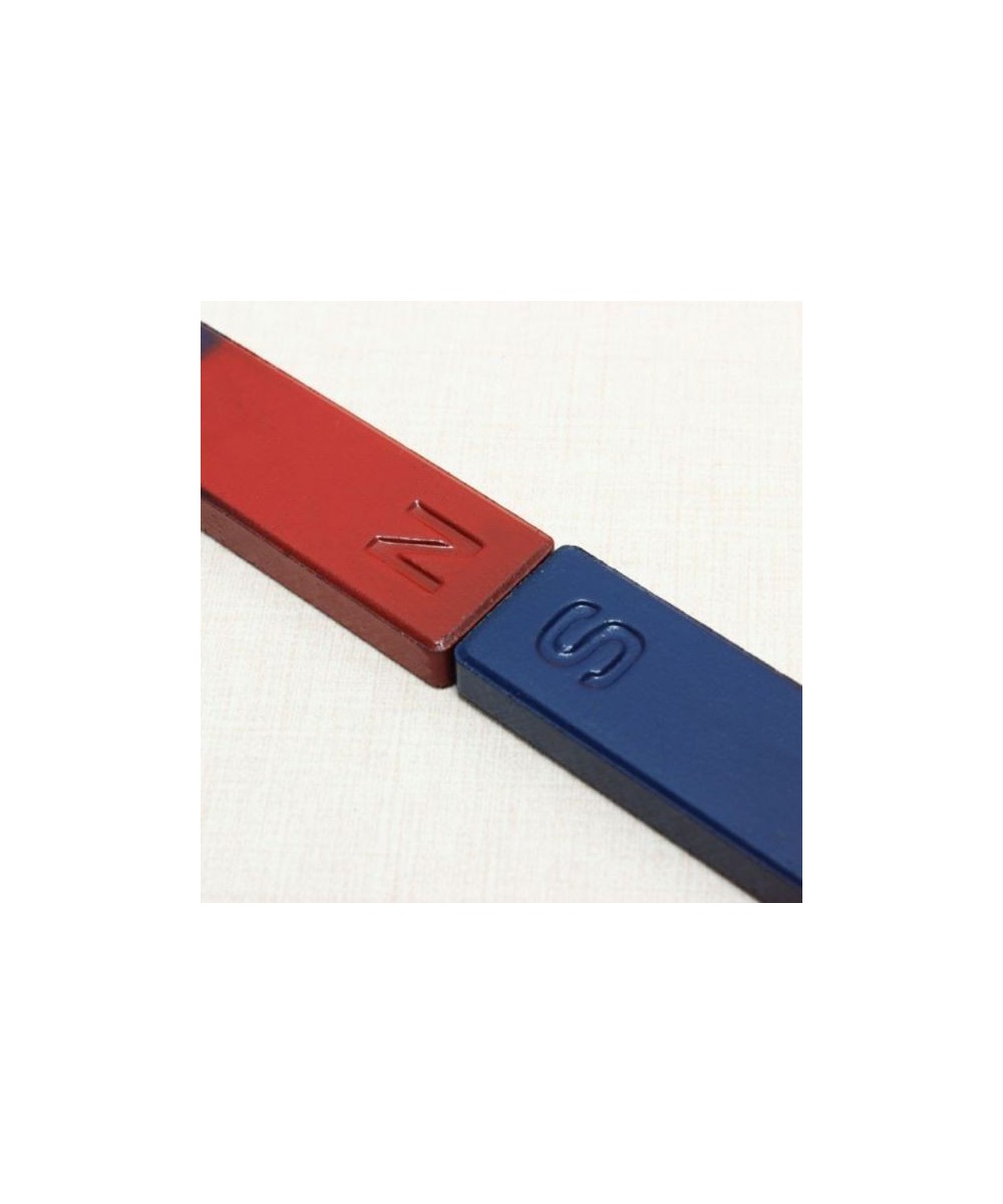 Iman de Ferrita Barra - Dona- U con Polos N-S (2U) para Experimentos