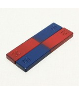 Iman de Ferrita Barra - Dona- U con Polos N-S (2U) para Experimentos