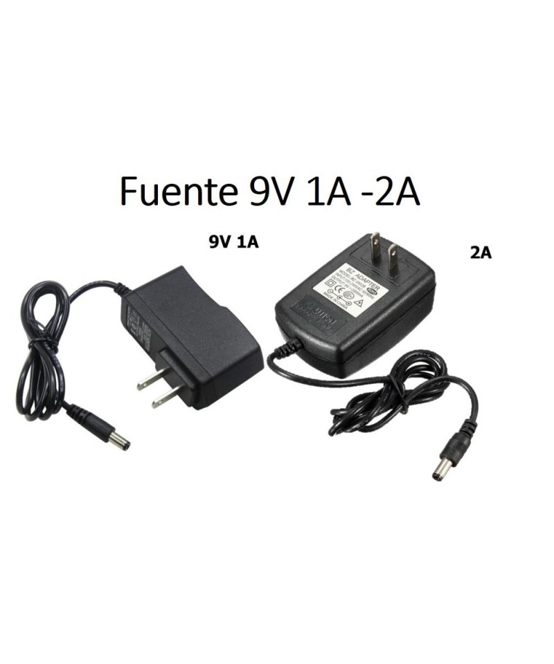Fuente de energia 9V 1A - 2A