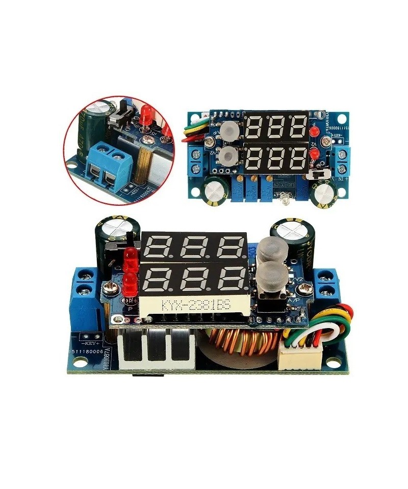 Controlador de carga solar MPPT DC-DC de 6-36V a 1.25-32V 5A