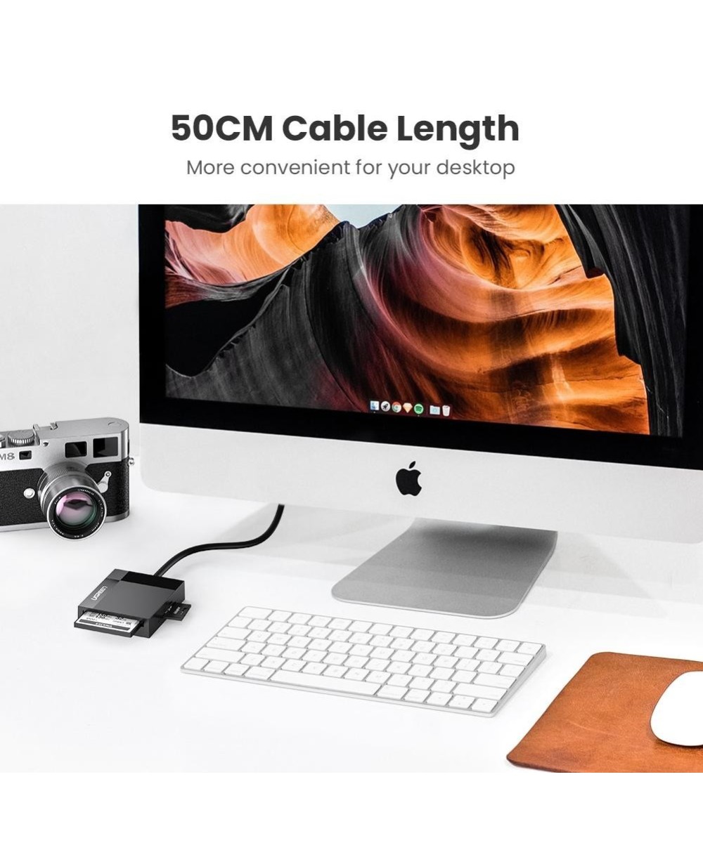 Lector de Memorias CF/MS/TF/SD 4 en 1 USB 3.0 / USB-C ugreen