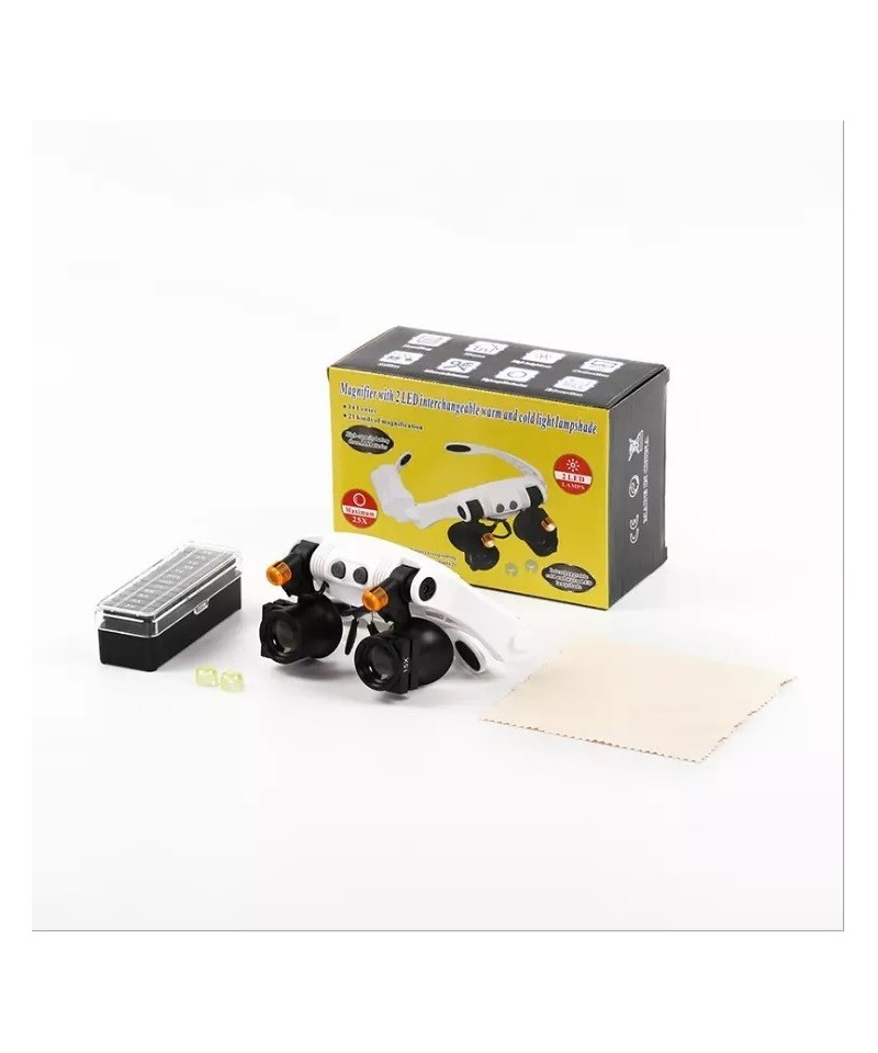 Lente Amplificador para Electrónica con Luz LED 25X