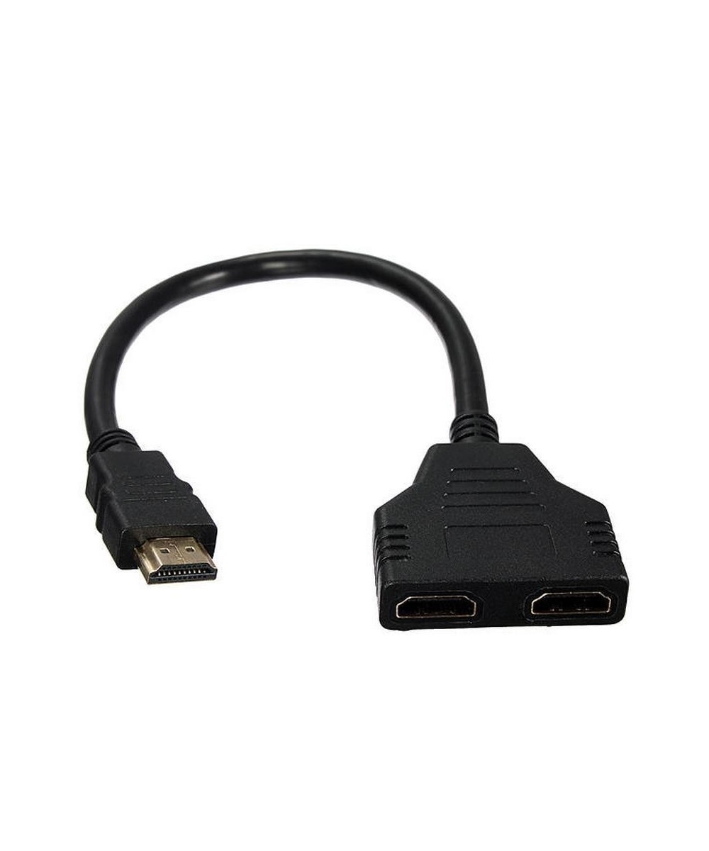 Separador de video HDMI 1 entrada macho a 2 salidas hembra