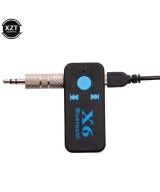 Adaptador Bluetooth Auxiliar 3.5mm X6 con Lector TF