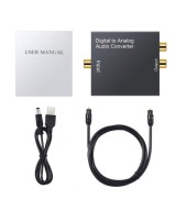 Convertidor de Audio Óptico Digital a Analógico RCA/3.5mm