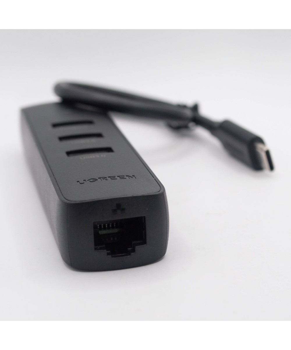 Adaptador HUB de USB-C a USB 3.0 y RJ45 10/100M UGREEN