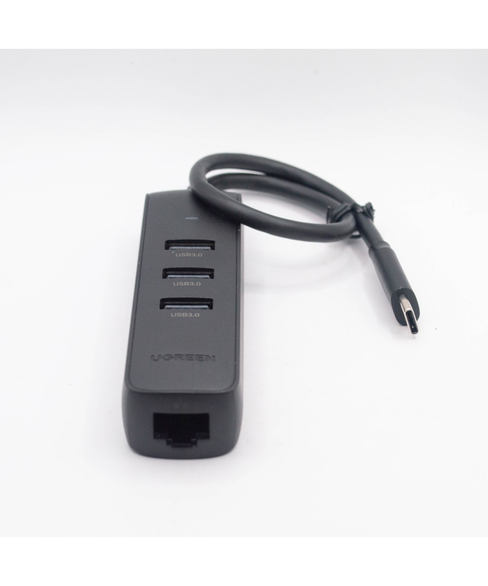 Adaptador HUB de USB-C a USB 3.0 y RJ45 10/100M UGREEN