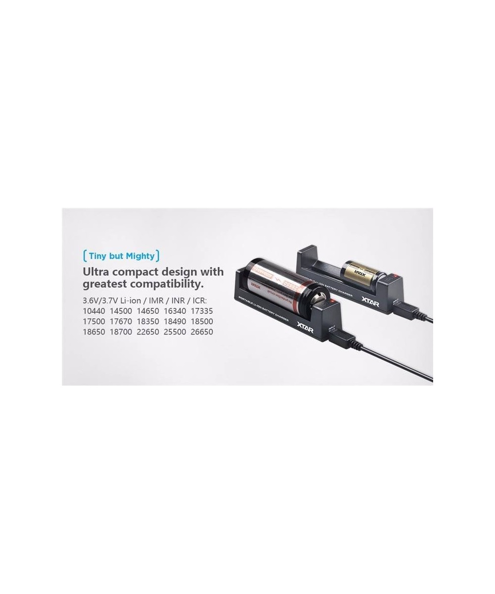 Cargador de Baterias Xtar MC-1 de 1 Espacio