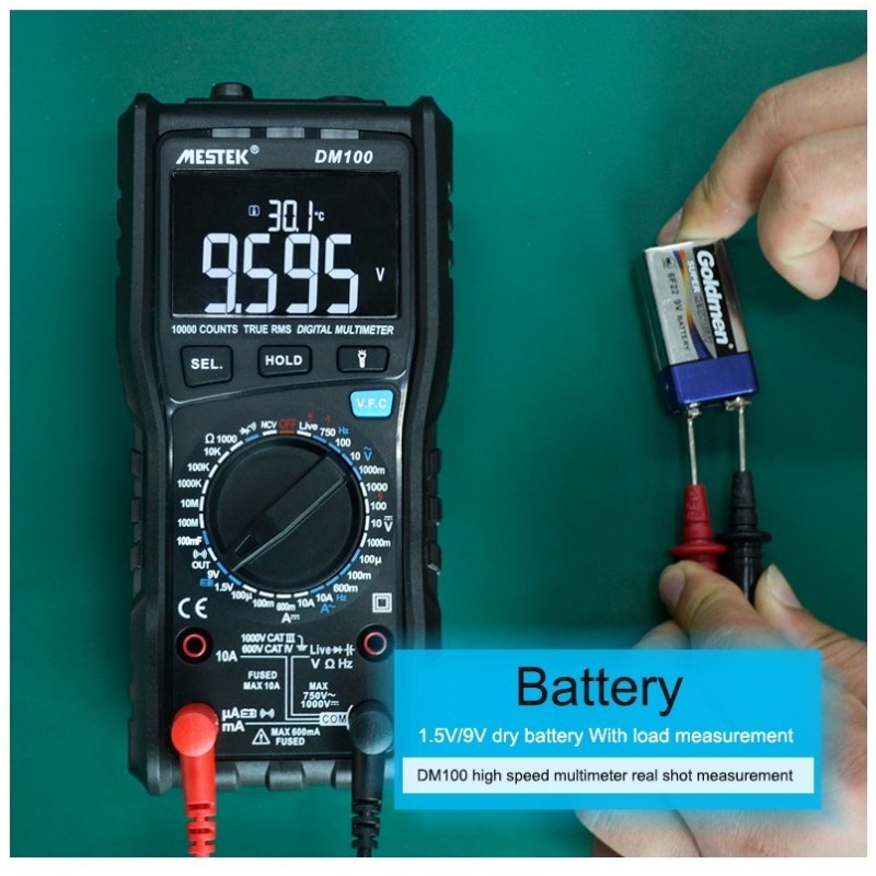Multimetro Digital Mestek Dm Tipo Sin Bateria