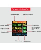 Regulador de voltaje y corriente con pantalla XY-S3580 0.6-36V 5A 80W