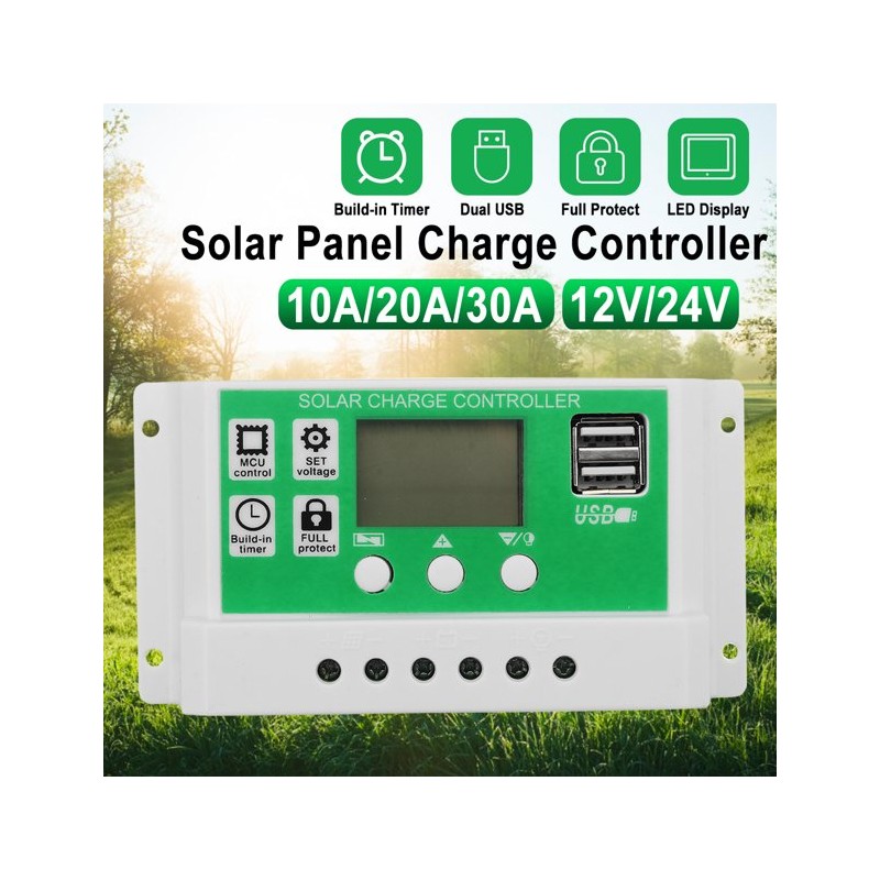 Controladores de Carga Solar 10A/20A/30A/60A Valor 10A