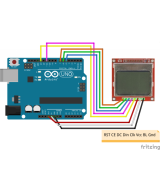 Pantalla LCD Nokia 5110 Compatible con Arduino