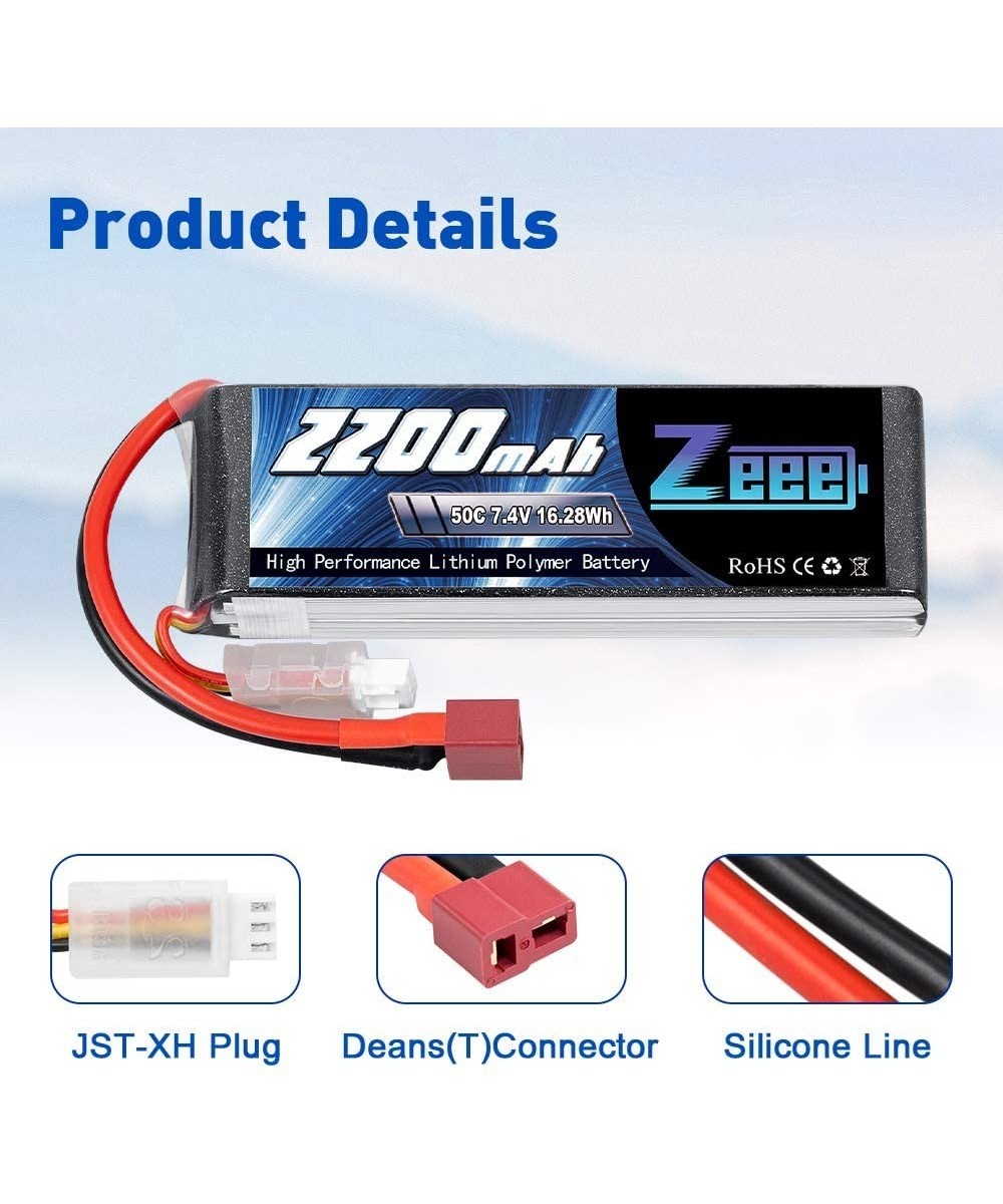 Bateria Tipo Lipo recargable Zeee 7.4V 2S 2200 MAH 50C