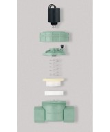 Valvula Electromagnetica Solenoide para Control de Flujo 1" PVC 18-24VDC