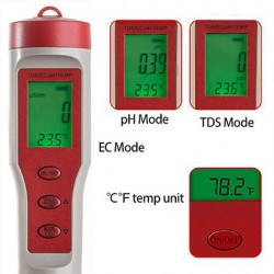 Medidor 4 en 1: PH EC TDS Temperatura