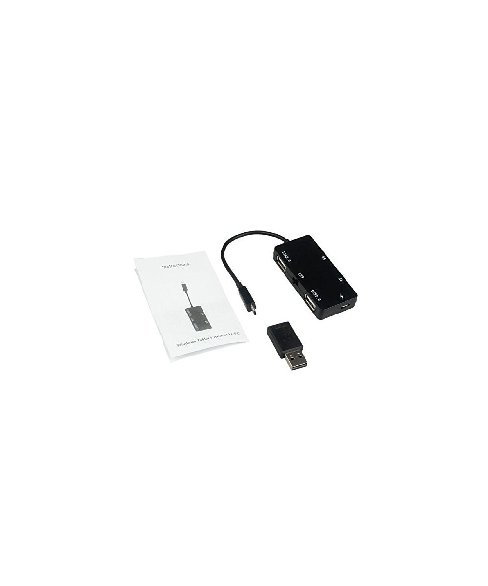 Lector de Tarjetas TF/SD y HUB USB 2.0 OTG Micro USB