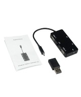 Lector de Tarjetas TF/SD y HUB USB 2.0 OTG Micro USB