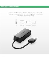 Adaptador de Red USB 2.0 a RJ45 100Mbps UGREEN