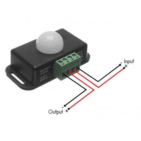 Modulo Sensor de Movimiento PIR con Temporizador 12-24V 6A