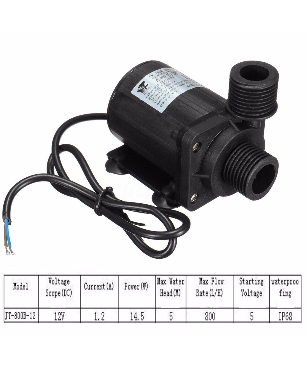 Bomba sumergible 12V 800L/H