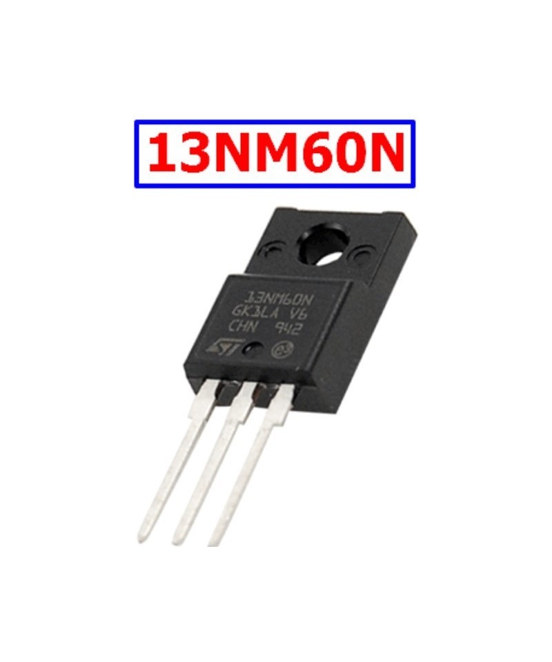 Transistor MOSFET Canal N 13NM60N 600V 13A