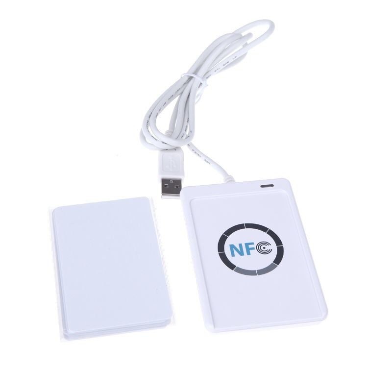 Lector de tarjetas con lector de tarjetas NFC USB NFC, sin contacto, ISO14443A//B 424Kbps NFC ACR122U RFID NFC