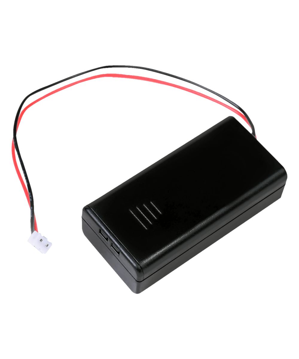Contenedor de 2 Baterias AAA conector JST con Baterias GP R03 AAA 1.5V
