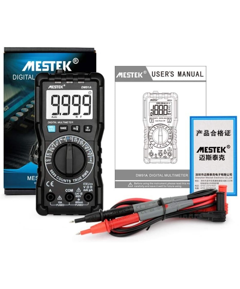 Multimetro digital autorango Mestek DM91A