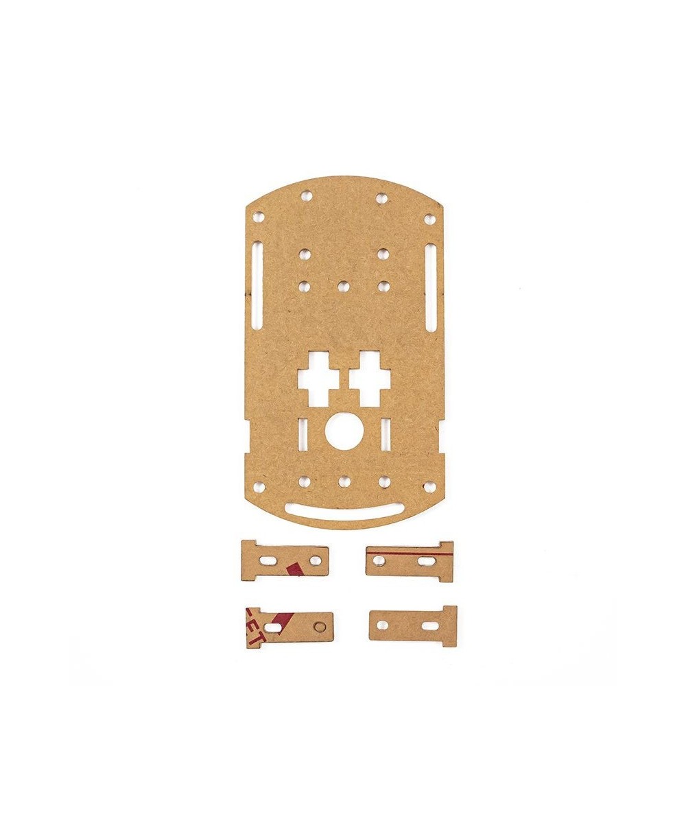 Carrito Robot Chasis de 3 Ruedas Pequeño (Estructura)