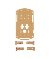 Carrito Robot Chasis de 3 Ruedas Pequeño (Estructura)