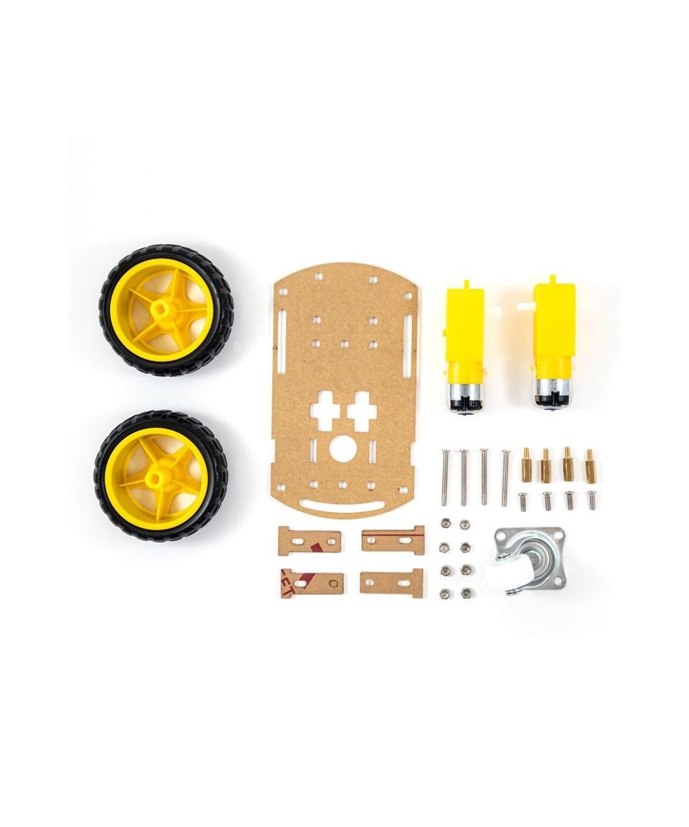 Carrito Robot Chasis de 3 Ruedas Pequeño (Estructura)