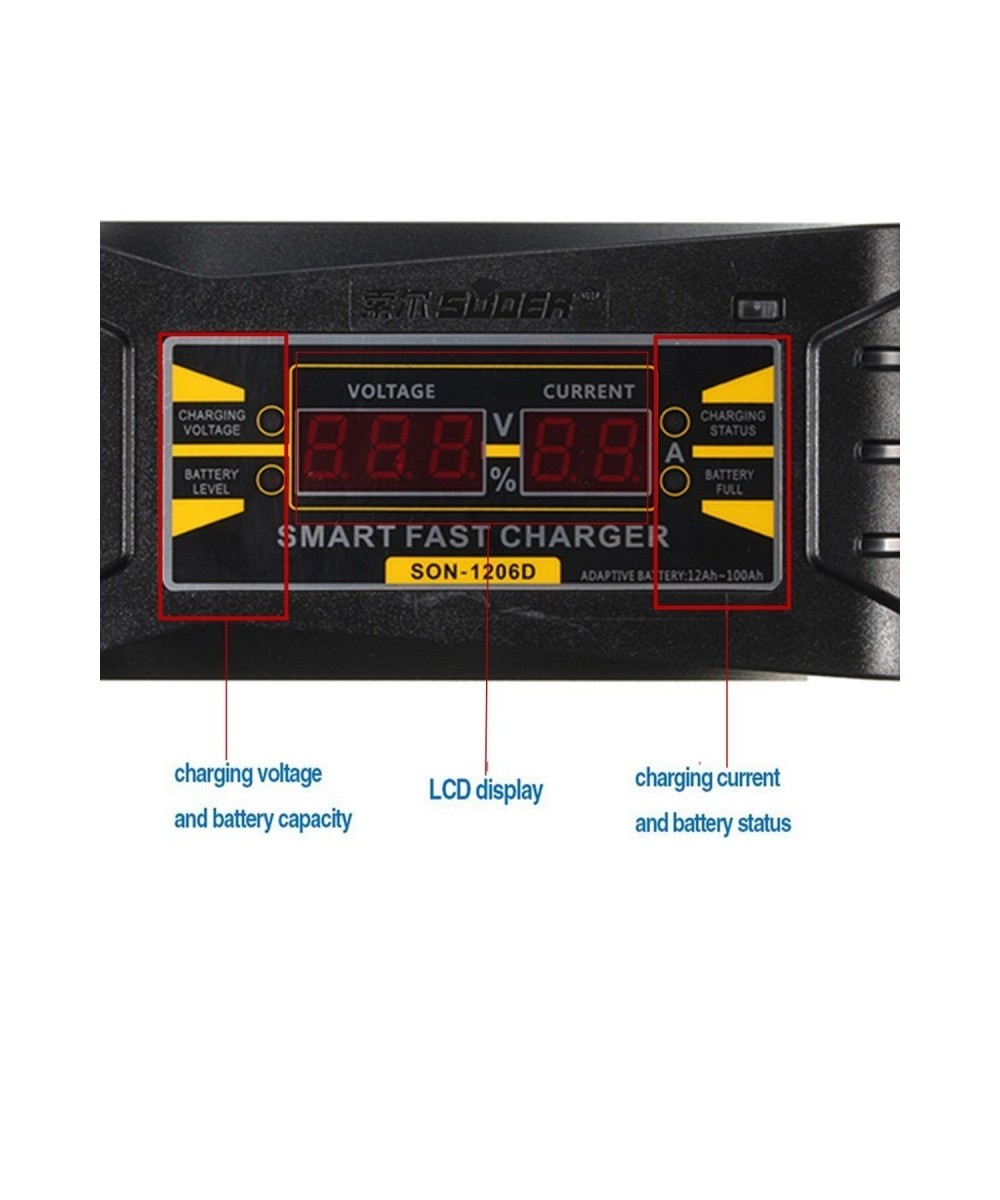 Cargador de Baterias de Acido 12V 6A/10A