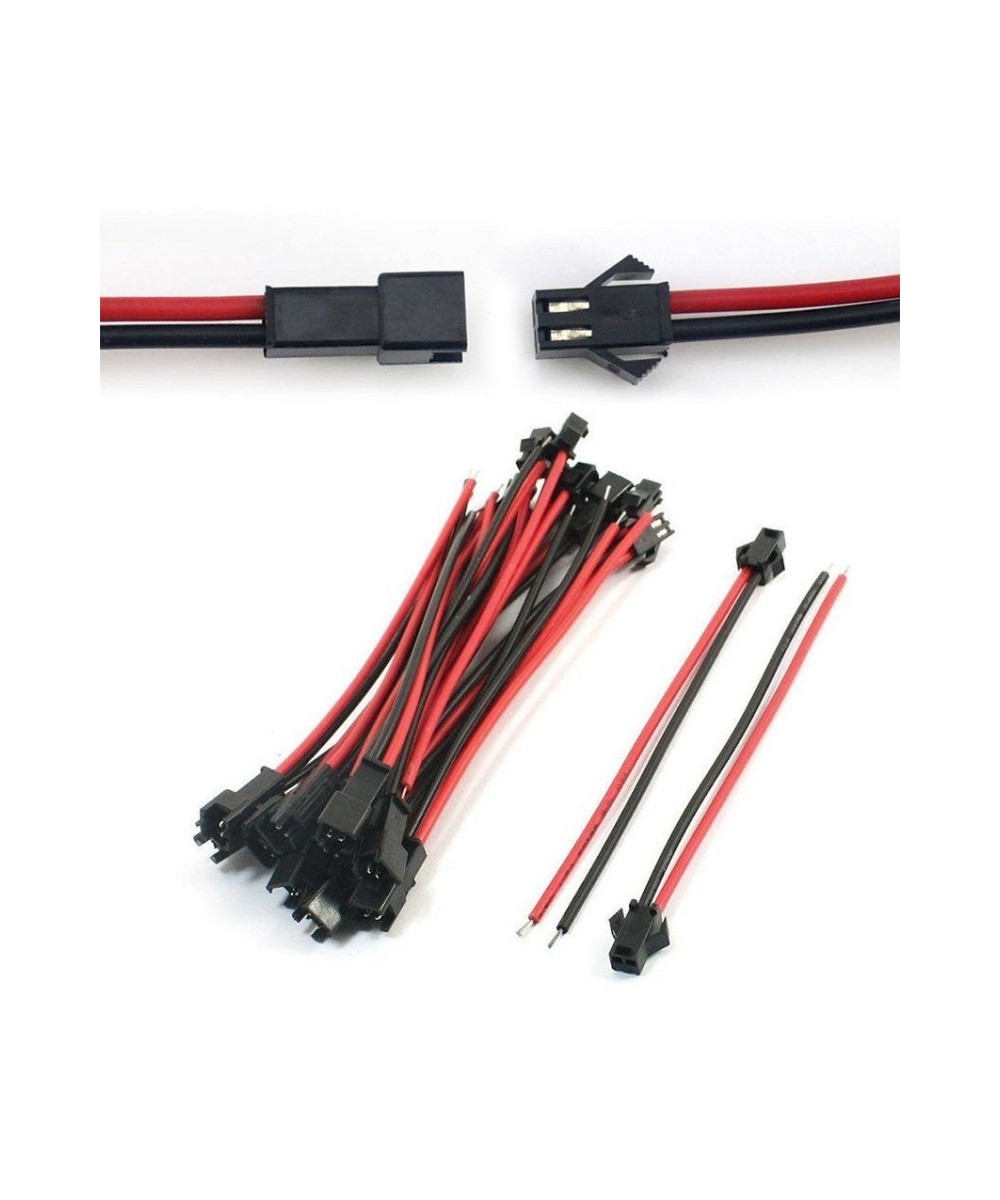 Terminales JST Hembra - Macho 2-3 Pines (2 pares) 24AWG