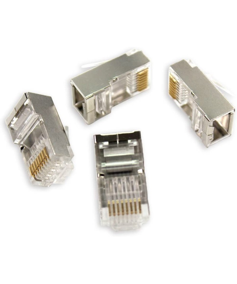 Conector RJ45 CAT 6 Metalico Protegido (2U)
