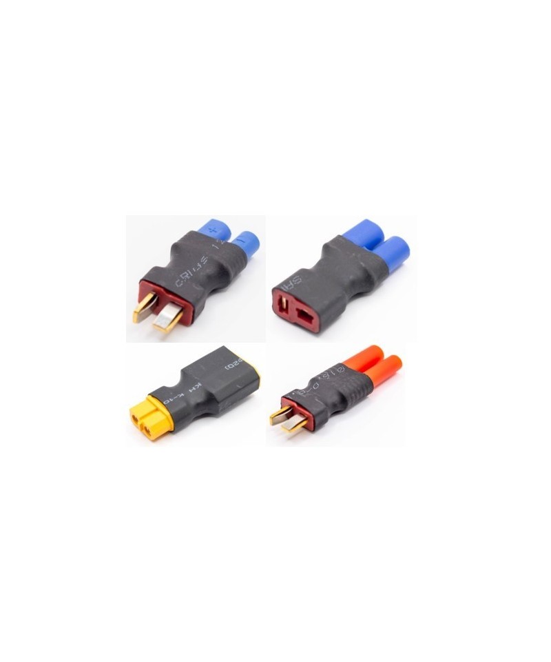 Adaptadores para Bateria Tipo T y XT-60 a XT-90, HXT4 y EC3