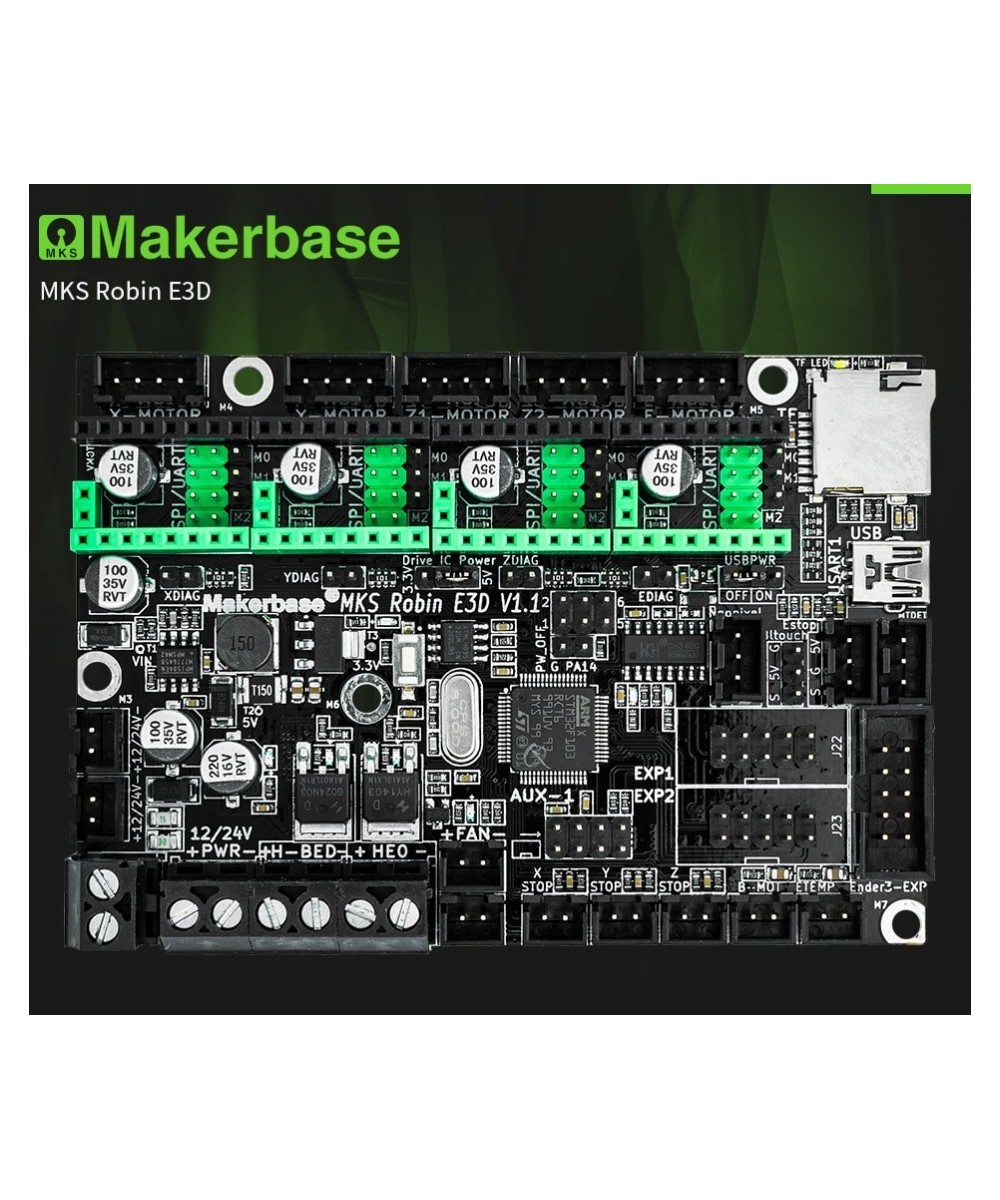 Tarjeta Madre Makerbase MKS Robin E3D V1.1 para impresora 3D