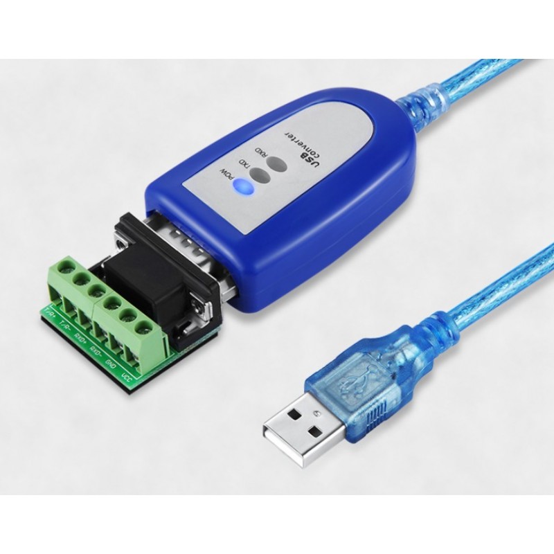 Cable Convertidor De USB A RS485/422 DB9 FTDI FT232 Con Adaptador