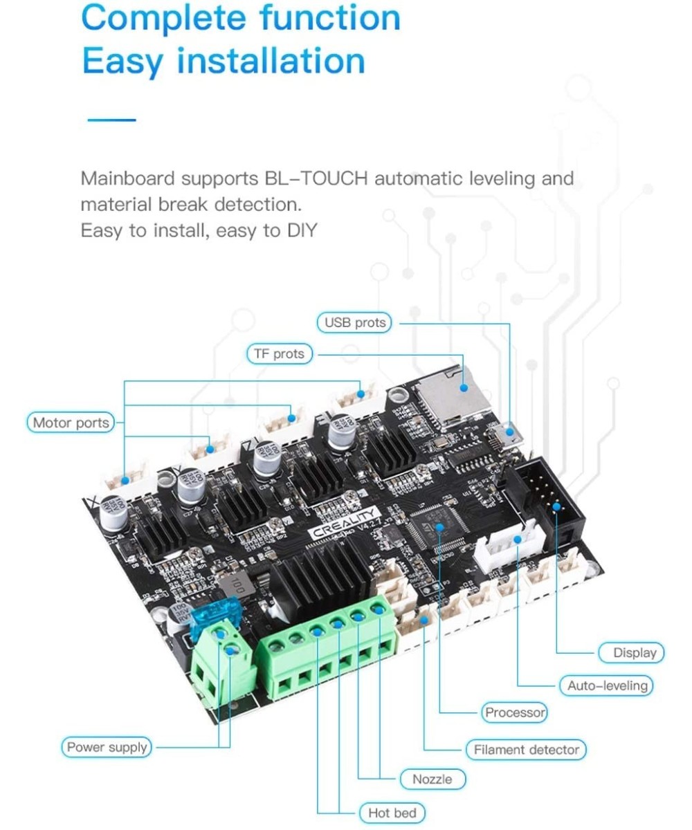 Tarjeta Madre Creality V4.2.7 Ender 3 para Impresora 3D