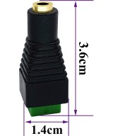 Conector de Audio 3.5mm a Terminal con 2 Tornillos