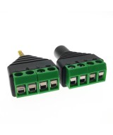 Conector de Audio 3.5mm a Terminal con 4 Tornillos