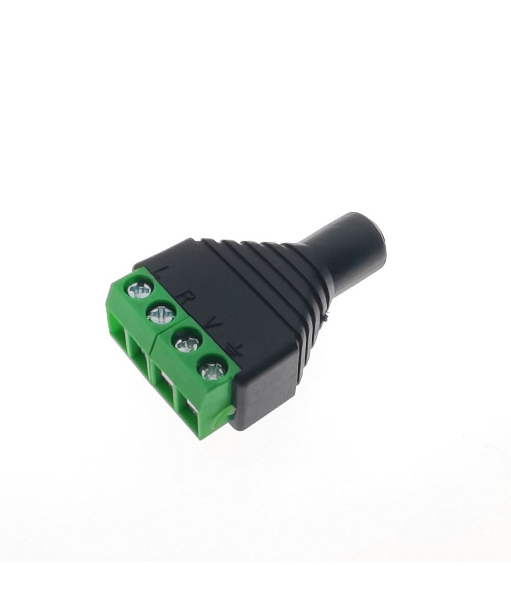 Conector de Audio 3.5mm a Terminal con 4 Tornillos
