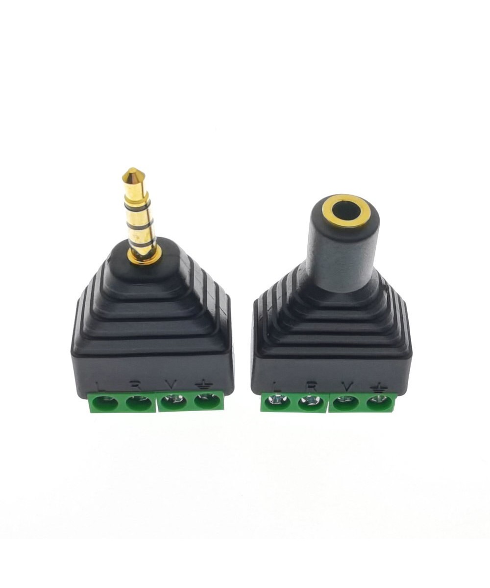 Conector de Audio 3.5mm a Terminal con 4 Tornillos