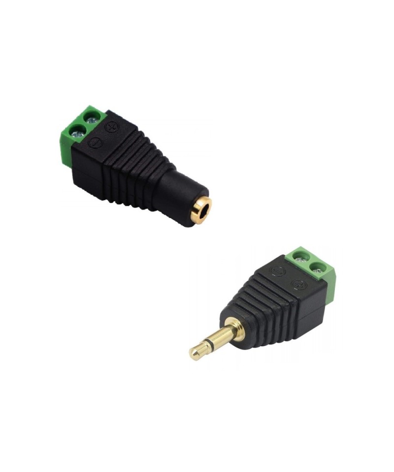 Conector de Audio 3.5mm a Terminal con 2 Tornillos