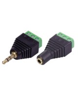 Conector de Audio 3.5mm a Terminal con 3 Tornillos