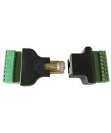 Conector Ethernet RJ45 Cat5/5e con Terminal Tipo Bloque 8 pines